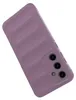 A purple phone case with a ribbed texture is shown against a white background. Produktbild-Vorschau