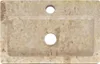 vidaXL Nástenné umývadlo Cream 38x24x6,5 cm Marble Náhľad obrázku produktu 7