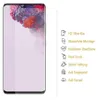 A screen protector for a smartphone is shown next to a list of its features. Produktbild-Vorschau