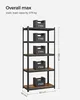 SONGMICS Regal 5 Fachböden, Industrie, 180 × 90 × 40 cm, Produktbild-Vorschau 5