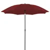 Sonnenschirm - Bordeaux - Polyester - Stahlgestell - Ø 210 Produktbild-Vorschau 1