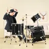 5-dielna bicia súprava Drum full size s trónnym stojanom Náhľad obrázku produktu 8