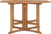 vidaXL Garten-Esstisch Klappbar 110x110x75 cm Massivholz Produktbild-Vorschau 1