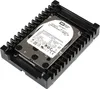 A hard drive is mounted in a black cooling bracket. Produktbild-Vorschau