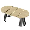 Runder Ausziehbarer Tisch für Esszimmer, 100-180cm 4-8 Produktbild-Vorschau 3