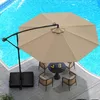 Ombrellone COSTWAY da 350 cm con base, luci a LED e Anteprima dell’immagine prodotto 2