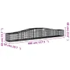vidaXL Gabionen mit Hochbogen 4 Stk. 400x50x40/60cm Produktbild-Vorschau 9