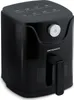 A black air fryer is shown from a three-quarter angle on a white background. Anteprima dell’immagine prodotto