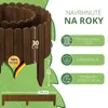 be4nature Flexibilný rolovací lem z dreva 100 x 30 cm Tmavo Náhľad obrázku produktu 4