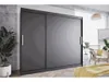 Easy4You L2 250 cm Schwarz Schiebetüren Kleiderschrank Produktbild-Vorschau 2