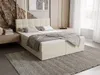 A bedroom scene with a bed, nightstand, and rug. Náhled obrázku produktu