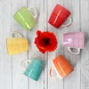 6tlg Kaffeebecherset Uni bunt groß Kaffee Becher Produktbild-Vorschau 4