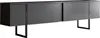 A dark gray sideboard with black legs, shown against a white background. Produktbild-Vorschau