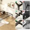 KUTAS Klassische Betten 90x200, Metallbett Schwarz mit 32 Produktbild-Vorschau 11