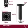 HOOZ® Möbelfüße Edelstahl Schwarz Matt 200 mm 4er Set Produktbild-Vorschau 4