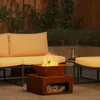 vidaXL Feuerstelle Rostig 50 x 50 x 40 cm Wetterfeststahl Produktbild-Vorschau 2