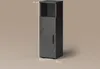 Mobiletto bagno Livinity Ronco Antracite lucido 30 x 95 cm, Anteprima dell’immagine prodotto 3