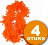 Vêtements de fête orange | 4 pièces boa orange 180 cm | Voir les images du produit 1