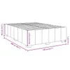 vidaXL Bettgestell ohne Matratze Dunkelgrau 140x200 cm Produktbild-Vorschau 8