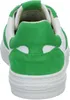 The back view of a green and white sneaker. Produktbild-Vorschau