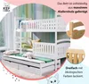 KEF Sofia Etagenbett Kinder Etagenbett 3 Personen Holz Produktbild-Vorschau 2