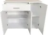 Sideboard Nina Weiß mit 3 Türen, 4 Regalfächern und 1 Produktbild-Vorschau 3