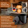 BLACK OAK Ascheeimer TOBA 5L – schwarz mit Deckel & Produktbild-Vorschau 8