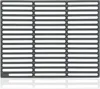 A close-up, top-down view of a dark gray cast iron grill grate with horizontal slats. Náhľad obrázku produktu