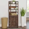 vidaXL Gablota ciemnobrązowa 46x24x140 cm lite drewno Podgląd zdjęcia produktu 2