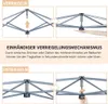 Yaheetech 3x3m Pop Up Pavillon Faltpavillon Wasserdicht Produktbild-Vorschau 9