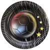 Pappteller Fußball 4 Sterne bunt Ø 23 cm 8 Stück Produktbild-Vorschau 2