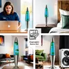 Lavalampe Grün Blau Silber G9 42 cm Retro Magmalampe Produktbild-Vorschau 4