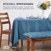 HOMESCAPES 2er polštář na lavici modrý 100% bavlna Náhled obrázku produktu 7