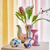 Trudy Vase, Bunt, Steingut Produktbild-Vorschau 8