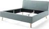 Doppelbett Estee 160x200cm mit Stauraum - Eisblau/Eiche Produktbild-Vorschau 10