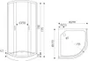 Kerra Xenia Duo 80x80 Duschkabine mit Duschwanne, weiß Produktbild-Vorschau 4