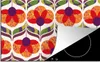 KitchenYeah© Herdabdeckplatte Retro - Flower Power - Produktbild-Vorschau 1