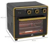 HOMCOM Minibackofen 20L, Pizza-Ofen mit Umluft, Produktbild-Vorschau 3
