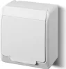 Presa singola ermetica bianca HERMES 0324-02 ELEKTRO-PLAST Anteprima dell’immagine prodotto 1