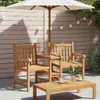 vidaXL Garten Gartenstühle 152 x 63 x 89 cm Massivholz Teak Produktbild-Vorschau 4