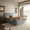 Kontinentales Bett JANELLE mit Bonnell Matratze und Topper, Produktbild-Vorschau 2