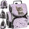 PASO Schulranzen für Mädchen mit Katzenmotiv Produktbild-Vorschau 1