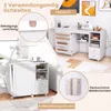 COSTWAY Nähtisch auf Rollen, Nähmaschinenschrank mit Produktbild-Vorschau 4