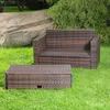 Sofa ogrodowa z podnóżkiem i zestawem mebli ogrodowych z Podgląd zdjęcia produktu 5