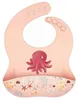 Bavaglini a forma di animali - 30 x 22 cm - Colore pesca | Anteprima dell’immagine prodotto 1