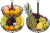 Obst Etagere - 2 Stöckig Obstschale Metall für mehr Platz Produktbild-Vorschau 5