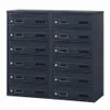 12-fach Briefkastenanlage Anthrazit Ral 7016, 25 cm Tiefe, Produktbild-Vorschau 1