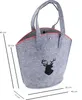 heimtexland ® Handtasche Filz Hirsch Geweih Shopper Produktbild-Vorschau 2