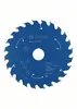 A blue circular saw blade with white text and graphics, presented on a white background. Produktbild-Vorschau