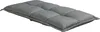 A grey floor cushion with tufted sections, shown at an angle on a white background. Voir les images du produit